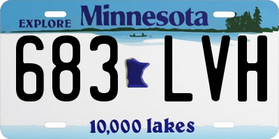 MN license plate 683LVH