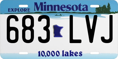 MN license plate 683LVJ
