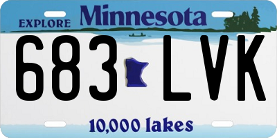 MN license plate 683LVK