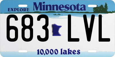 MN license plate 683LVL