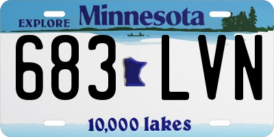 MN license plate 683LVN