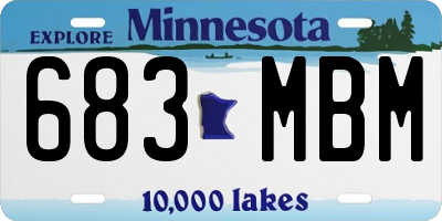 MN license plate 683MBM