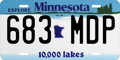 MN license plate 683MDP