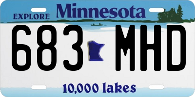 MN license plate 683MHD