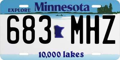 MN license plate 683MHZ