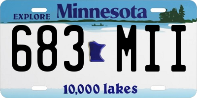 MN license plate 683MII