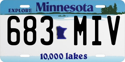 MN license plate 683MIV