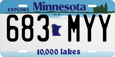 MN license plate 683MYY