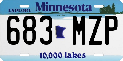 MN license plate 683MZP