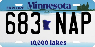 MN license plate 683NAP
