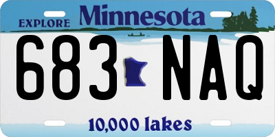 MN license plate 683NAQ