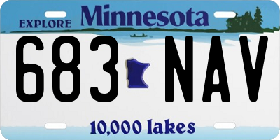 MN license plate 683NAV