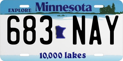 MN license plate 683NAY