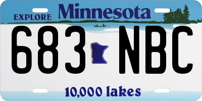 MN license plate 683NBC