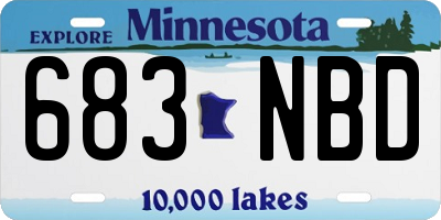 MN license plate 683NBD