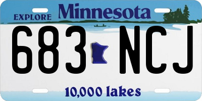 MN license plate 683NCJ
