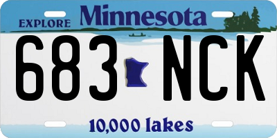 MN license plate 683NCK