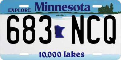 MN license plate 683NCQ