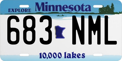 MN license plate 683NML
