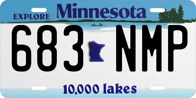 MN license plate 683NMP