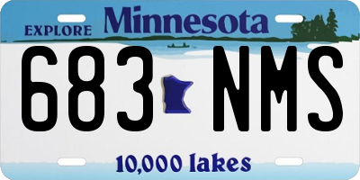 MN license plate 683NMS
