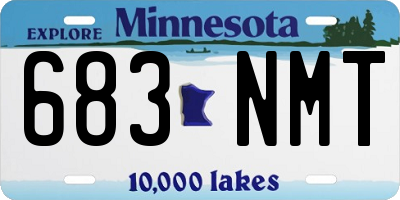 MN license plate 683NMT