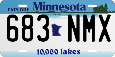 MN license plate 683NMX