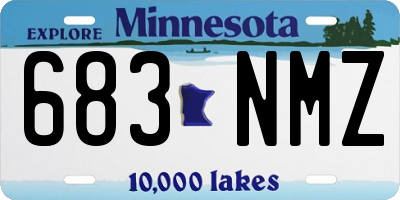 MN license plate 683NMZ