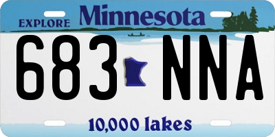 MN license plate 683NNA