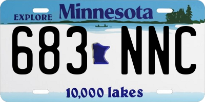 MN license plate 683NNC
