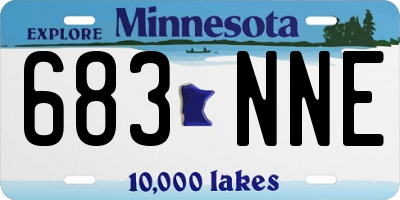 MN license plate 683NNE