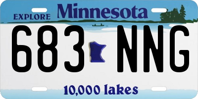 MN license plate 683NNG