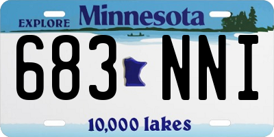 MN license plate 683NNI