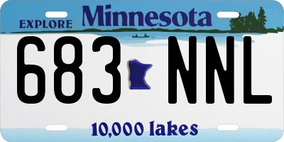 MN license plate 683NNL