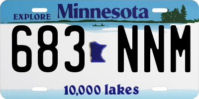 MN license plate 683NNM
