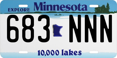 MN license plate 683NNN