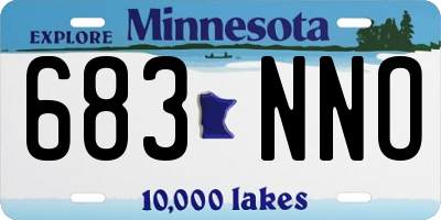 MN license plate 683NNO