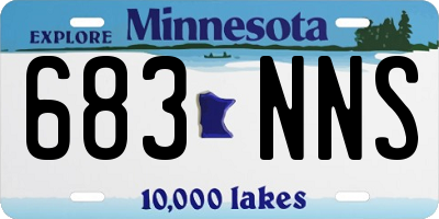 MN license plate 683NNS