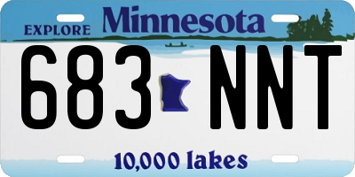 MN license plate 683NNT