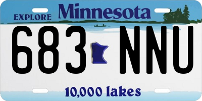 MN license plate 683NNU