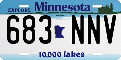 MN license plate 683NNV
