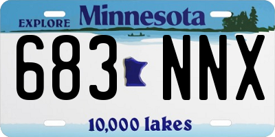 MN license plate 683NNX