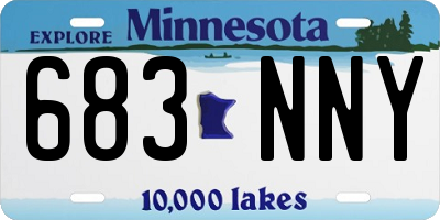 MN license plate 683NNY