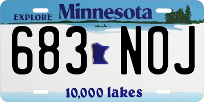 MN license plate 683NOJ