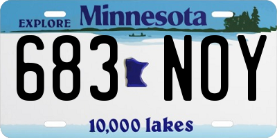 MN license plate 683NOY