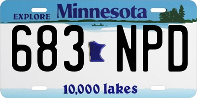 MN license plate 683NPD