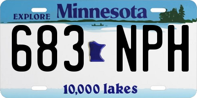 MN license plate 683NPH