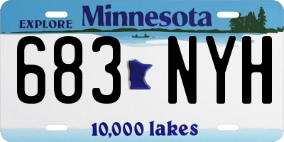 MN license plate 683NYH