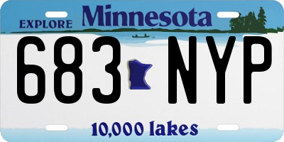 MN license plate 683NYP