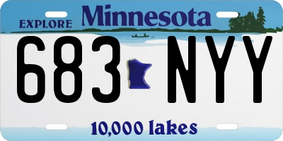 MN license plate 683NYY